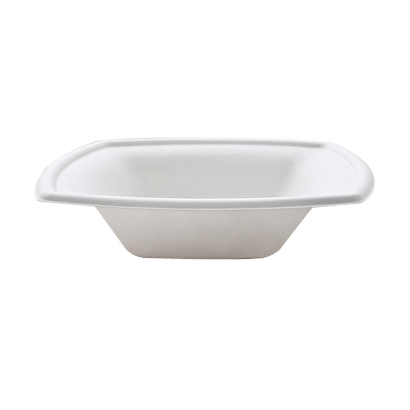 Biodegradable Sugarcane Square Bowls