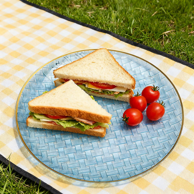 custom colored plastic plate