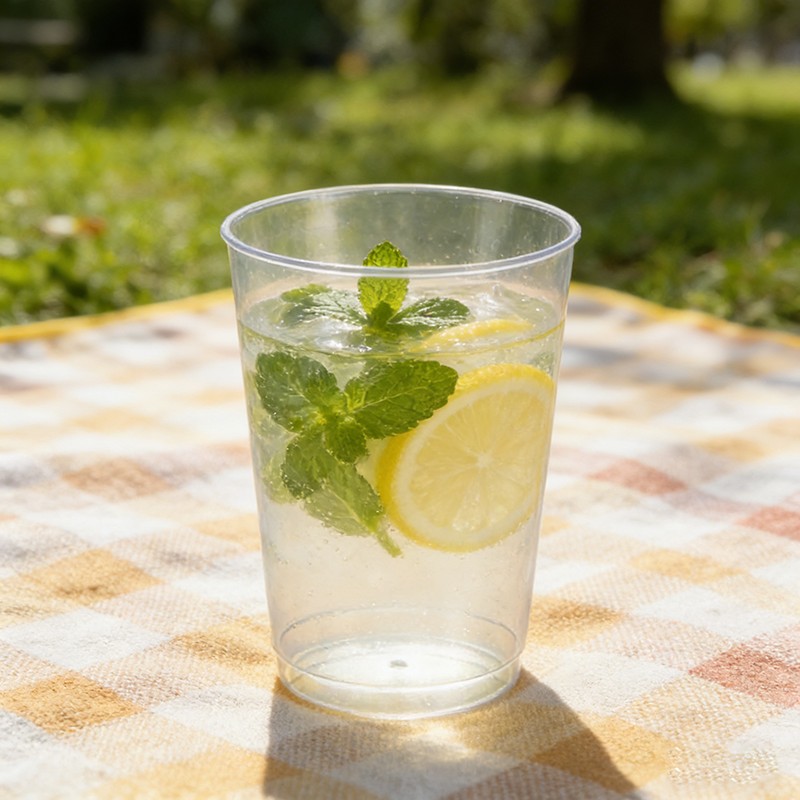 Disposable Plastic Clear Glass